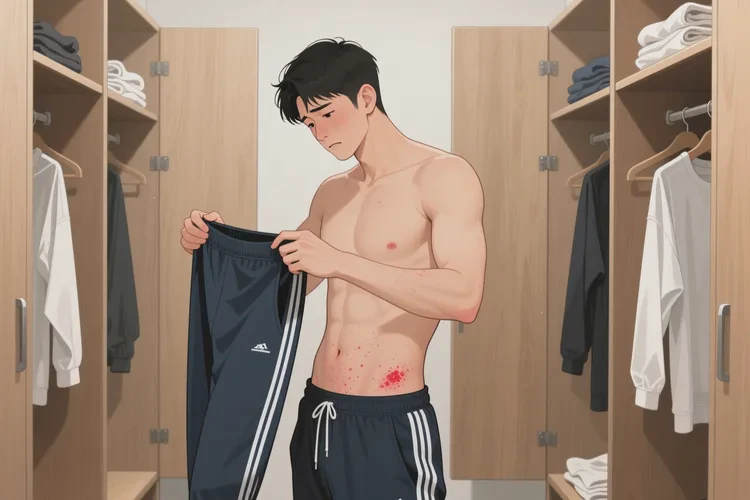 男人肚子上偶爾起濕疹能靠自己自愈嗎(圖3)