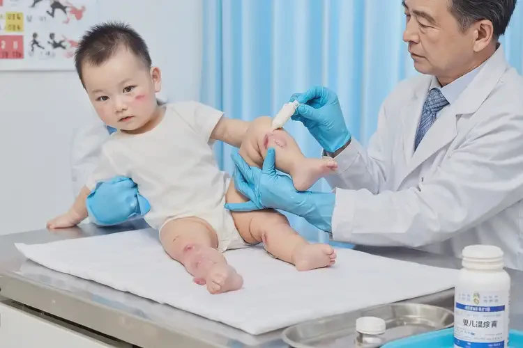 嬰兒大腿上出濕疹可以治好嗎(圖3)