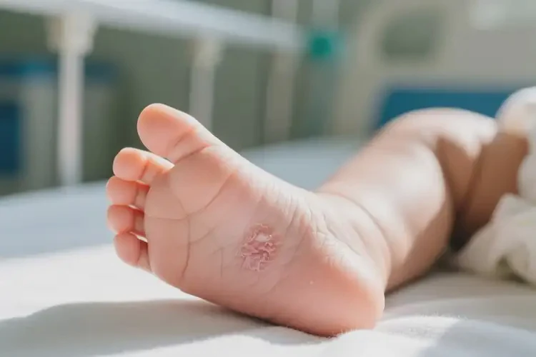 寶寶腳上容易長濕疹可以治好嗎(圖2)