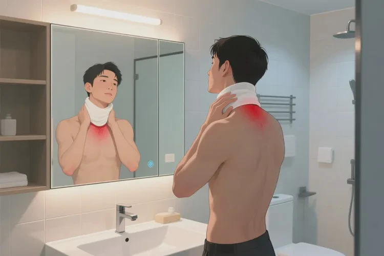 男人脖子上經(jīng)常長濕疹能靠自己自愈嗎(圖1)