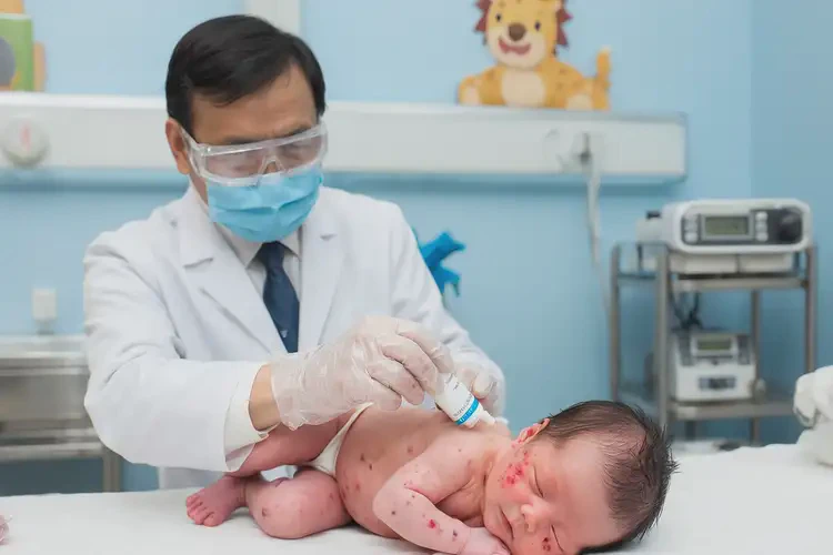 新生兒身上長(zhǎng)濕疹可以治好嗎(圖3)