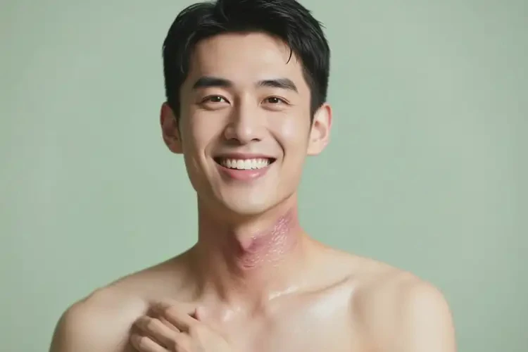 男人脖子有濕疹可以治好嗎(圖2)