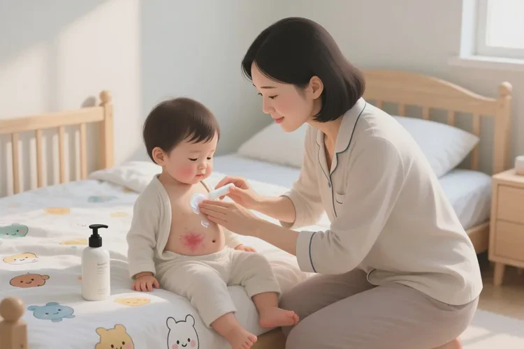 儿童肚子偶尔长湿疹可以治愈吗(图1)