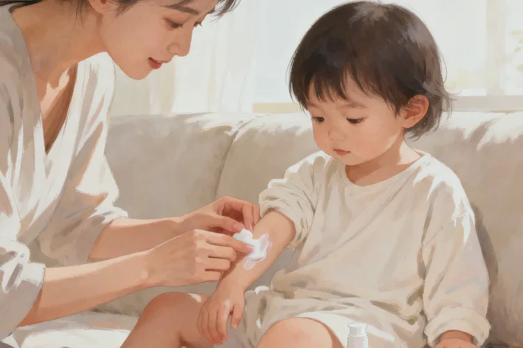 孩子肚子起濕疹可以治愈嗎(圖2)