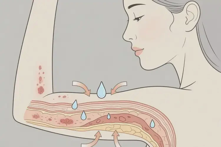 女人手臂偶爾起濕疹可不可以根治(圖2)