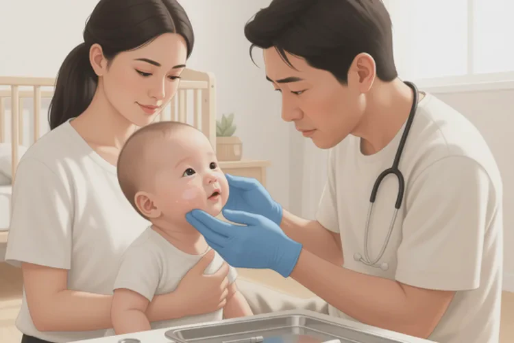 嬰幼兒面部出現(xiàn)濕疹可以治愈嗎(圖3)