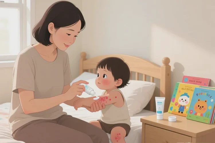 兒童手臂上有濕疹可以治愈嗎(圖1)