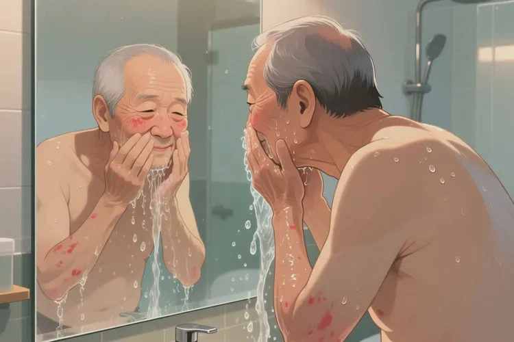 老年人臉上有濕疹能靠自己自愈嗎(圖2)