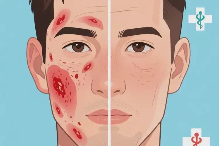 男生面部偶爾起濕疹可以治好嗎(圖3)