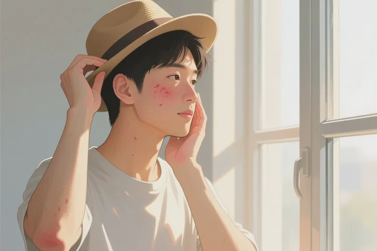 男人臉上出現(xiàn)濕疹能靠自己自愈嗎(圖4)