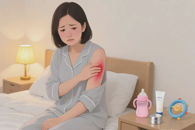 哺乳期媽媽手臂上長濕疹能靠自己自愈嗎(圖1)