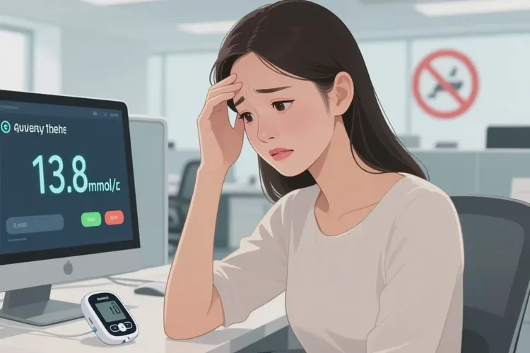 28歲晚餐血糖13點(diǎn)8是怎么回事(圖1)