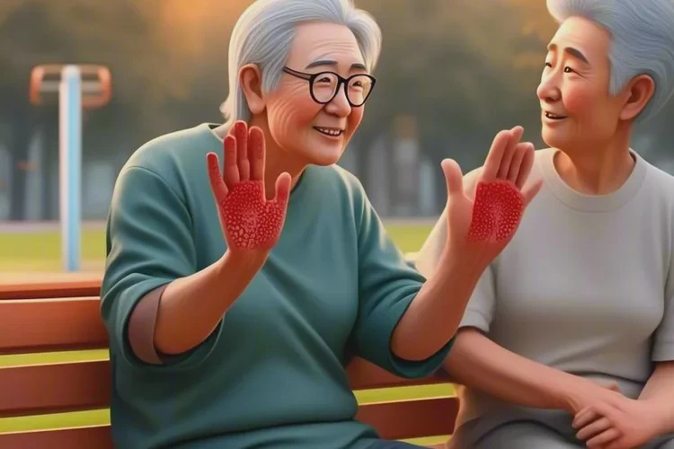 老人手上起濕疹可以治愈嗎(圖2)