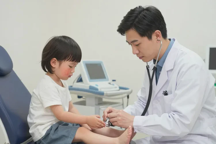 儿童脚上偶尔起湿疹可以治愈吗(图3)