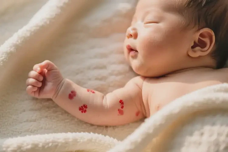 嬰兒手臂上偶爾長濕疹可以治好嗎(圖1)