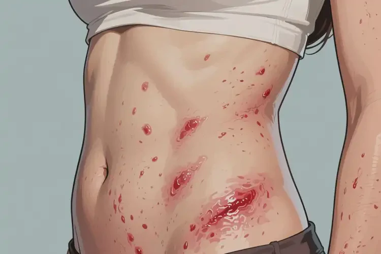 女人肚子上出現(xiàn)濕疹可不可以根治(圖3)