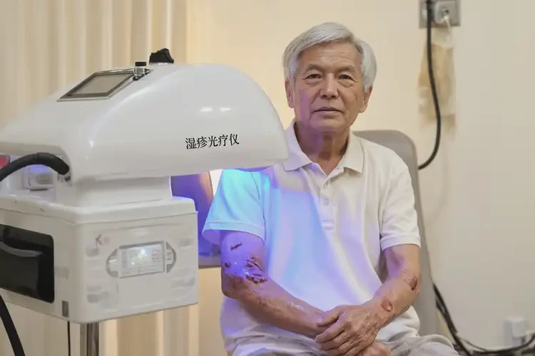 老年人面部起濕疹不管它會自己痊愈嗎(圖1)