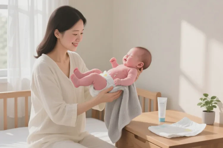 嬰幼兒屁股出現(xiàn)濕疹可以治愈嗎(圖1)