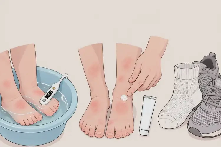 兒童腳上偶爾長(zhǎng)濕疹可以治好嗎(圖1)