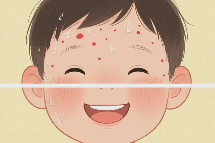 兒童面部長濕疹可以治好嗎(圖1)
