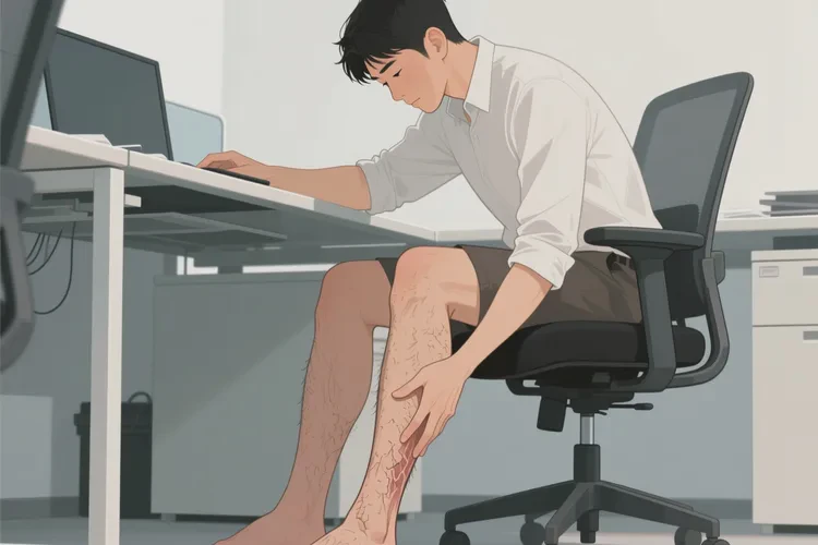 男人小腿容易長濕疹能靠自己自愈嗎(圖2)