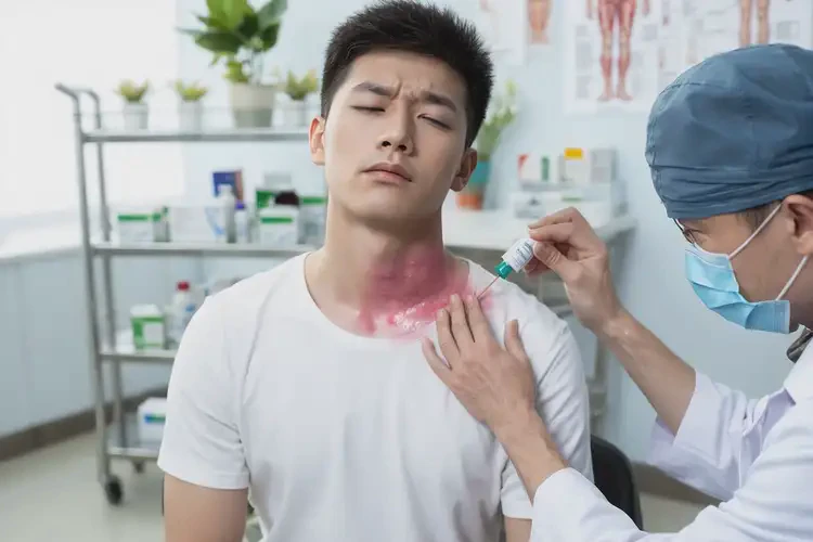 男生脖子有濕疹可以治好嗎(圖3)