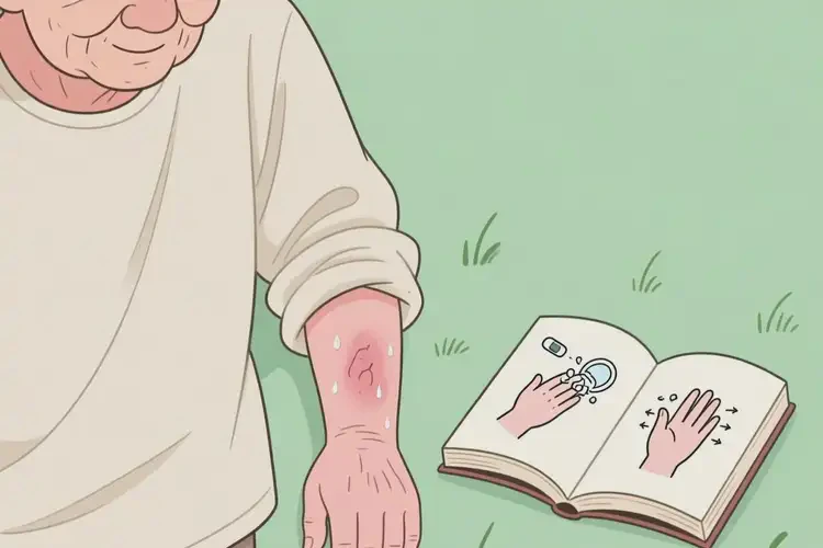 老人手臂經(jīng)常起濕疹可以治好嗎(圖1)