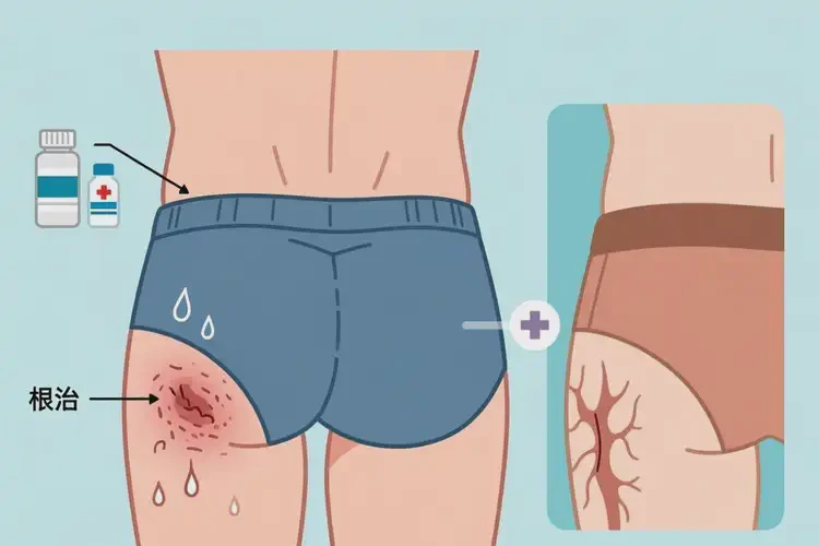 男生屁股上出濕疹可不可以根治(圖1)