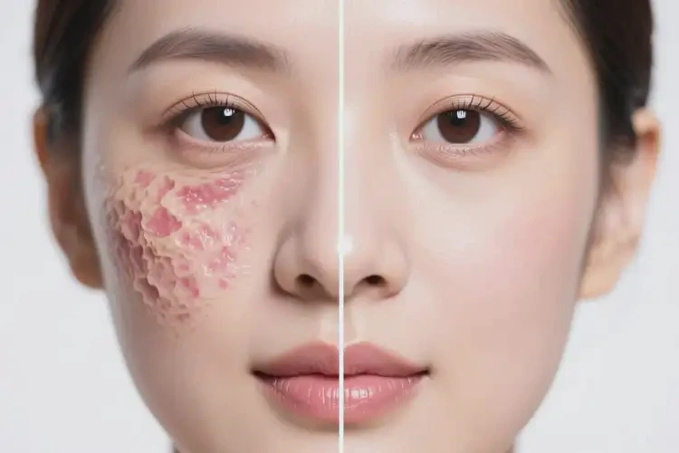 女性臉上經(jīng)常長(zhǎng)濕疹可以治好嗎(圖1)