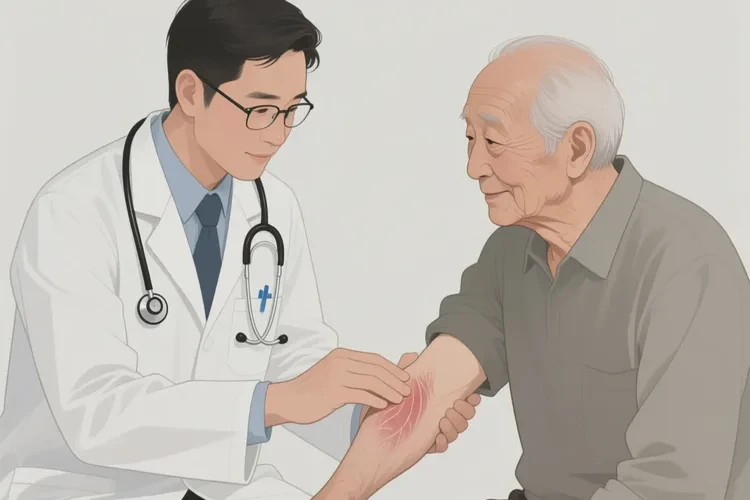 老人身上容易起濕疹可以治愈嗎(圖2)