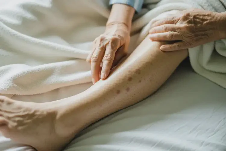 老人小腿上偶爾起濕疹可以治好嗎(圖2)