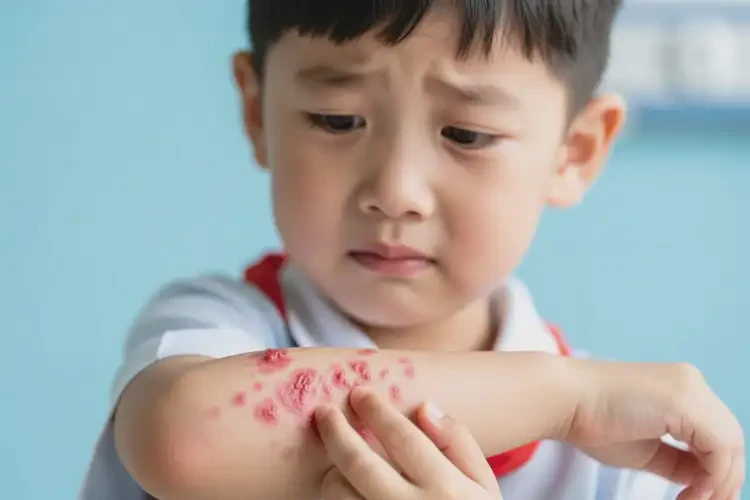 小學(xué)生手臂上起濕疹可不可以根治(圖4)