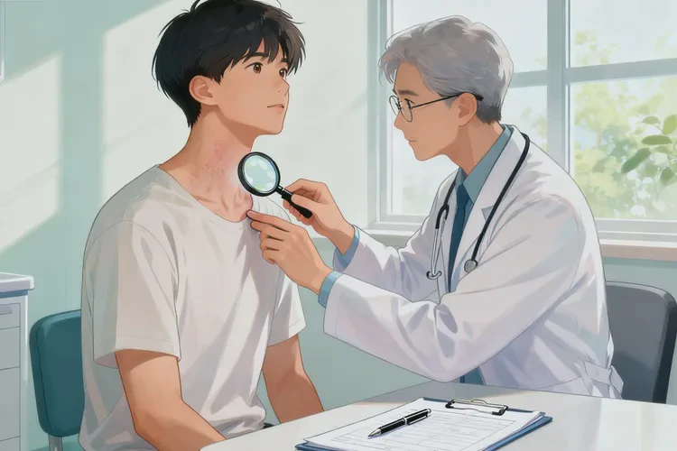 男人脖子出濕疹能靠自己自愈嗎(圖4)