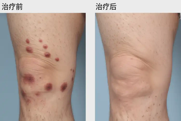 老年人大腿容易長濕疹可以治好嗎(圖2)