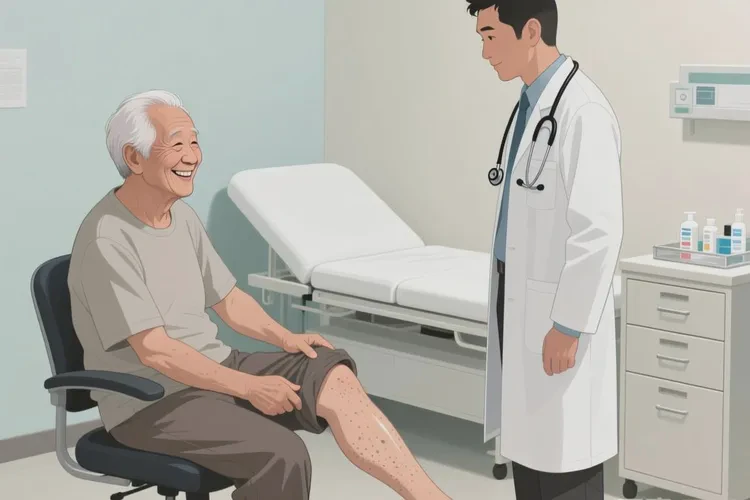 老年人大腿出濕疹能靠自己自愈嗎(圖1)