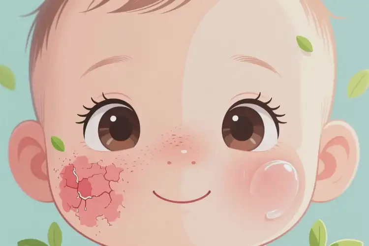嬰兒面部出現(xiàn)濕疹可以治好嗎(圖3)