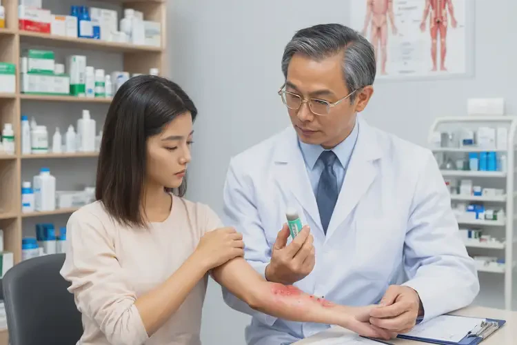 男人手臂上長(zhǎng)濕疹可不可以根治(圖2)