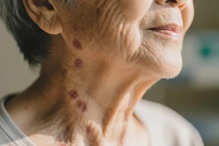 老年人脖子上起濕疹可以治好嗎(圖4)