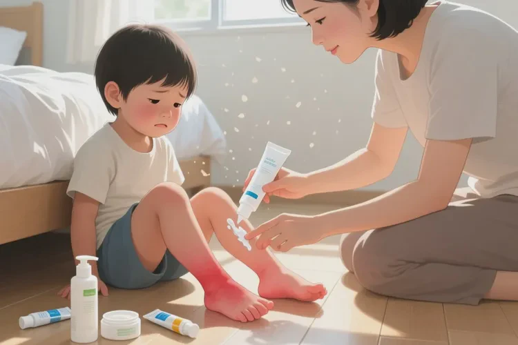 兒童小腿容易長濕疹可以治愈嗎(圖1)