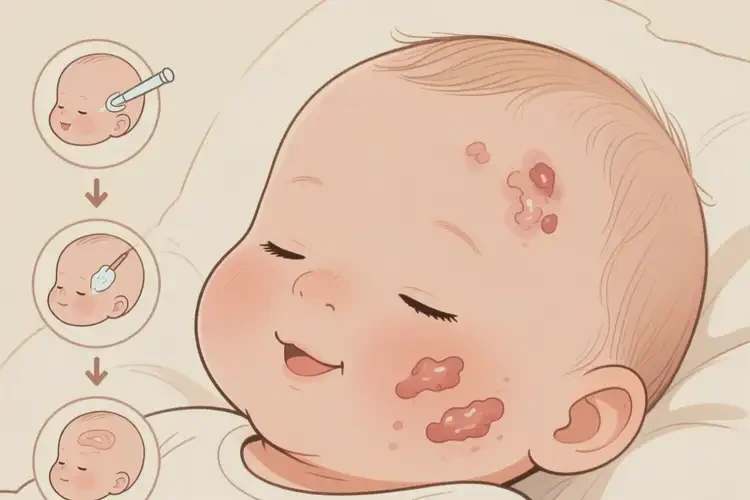 嬰兒臉上長(zhǎng)濕疹可以治好嗎(圖3)