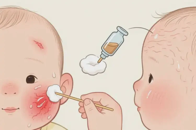 嬰兒臉上出濕疹可以治好嗎(圖3)