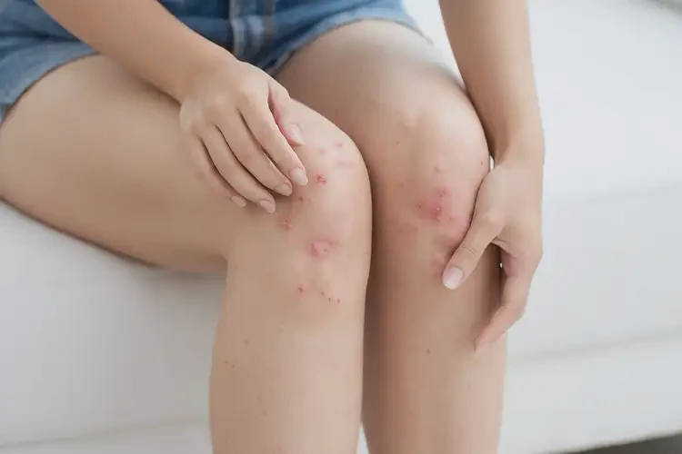 女性大腿上出現(xiàn)濕疹不管它會自己好嗎(圖4)