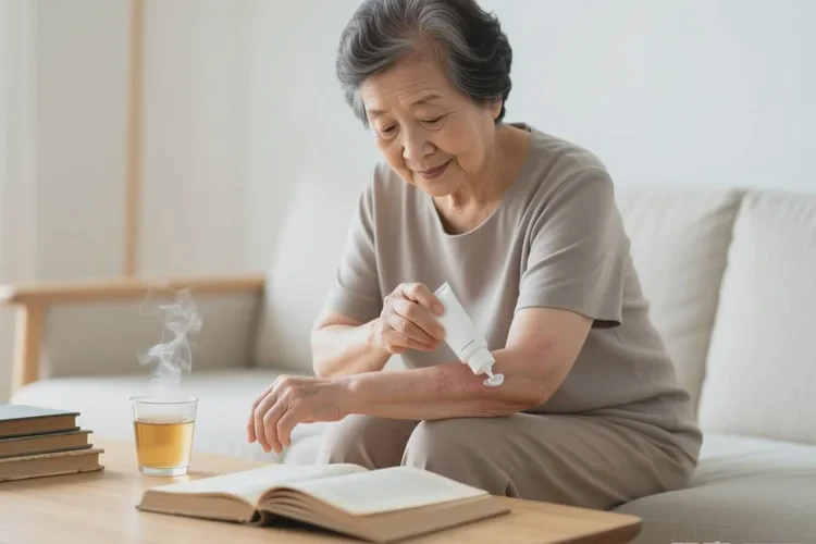 老年人手臂上容易長濕疹能靠自己自愈嗎(圖1)