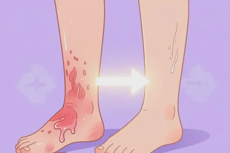 女生小腿出现湿疹可不可以根治(图1)