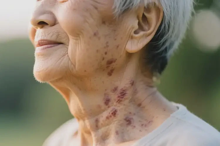 老年人脖子上起濕疹可以治好嗎(圖1)