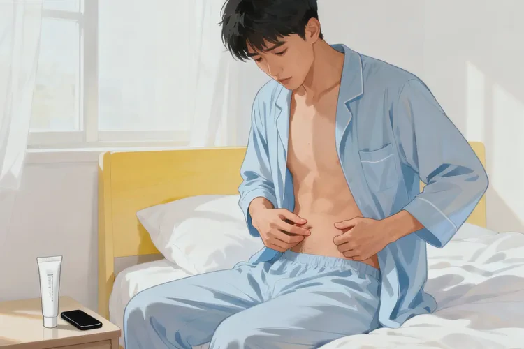 男人肚子偶尔长湿疹能靠自己自愈吗(图4)