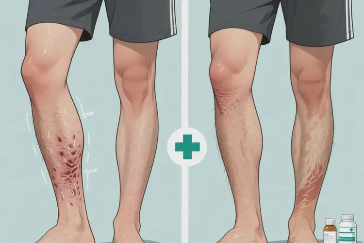 男生小腿上出现湿疹可以治好吗(图2)