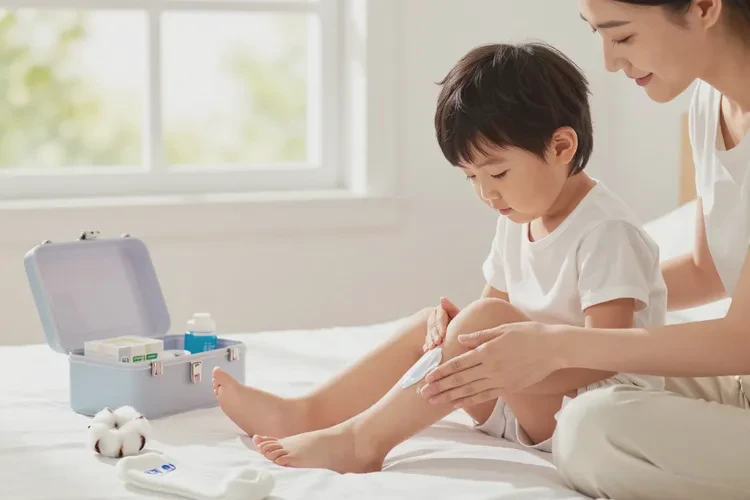 兒童腳上容易起濕疹可以治愈嗎(圖1)