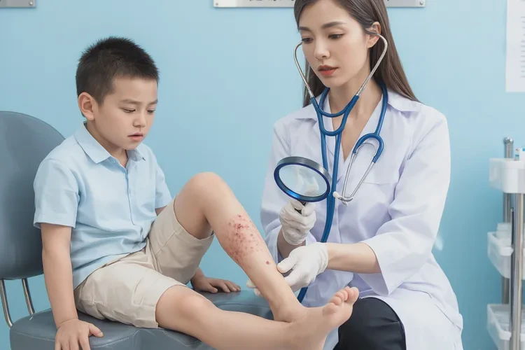 孩子腳上有濕疹可以治愈嗎(圖4)