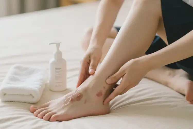 大學(xué)生腳上長濕疹可以治好嗎(圖2)